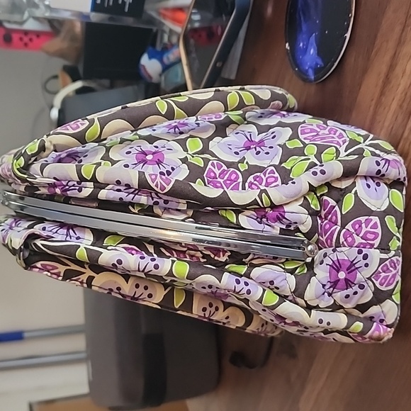 Vera Bradley Purse in Plum Petals - Picture 2 of 8
